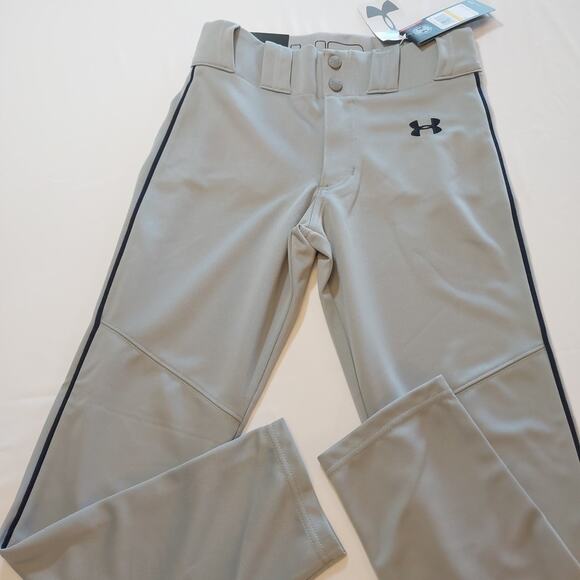 Under Armour Softball Baseball Pants Youth Size Medium YMD HeatGear Grey NWT - Picture 1 of 5